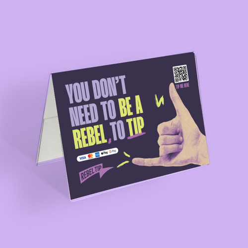 Rebel Tip Double-Sided QR Display