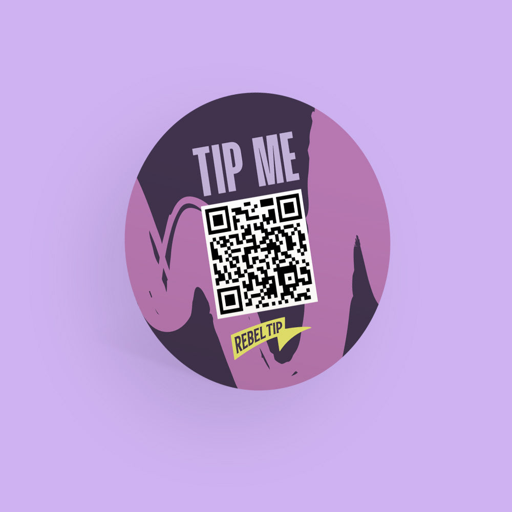 Rebel Tip Round Stickers (60mm)
